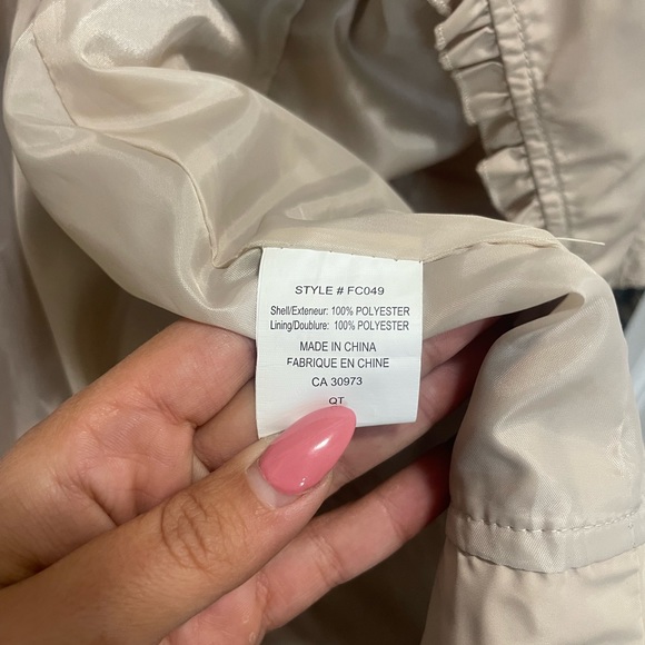 ONYX Life tench coat! Business casual tan jacket - Picture 3 of 9